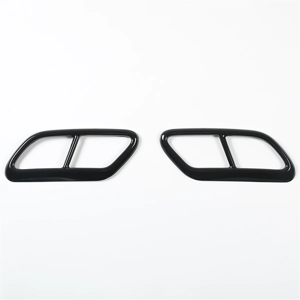 

Black Stainless Steel Pipe Throat Exhaust Outputs Tail Frame Trim Cover for Volvo S60 2020 S90 V90 2016-2019 Accessories