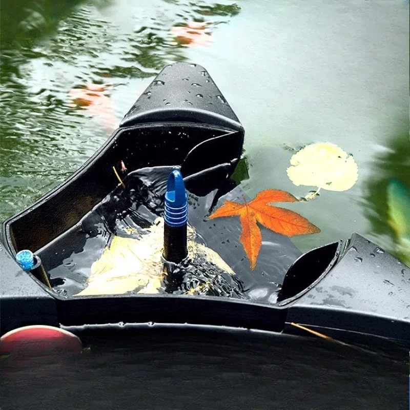 Fish pond surface suction automatic lifting Koi fish pond water surface foam garbage leaf collector slag skimmer