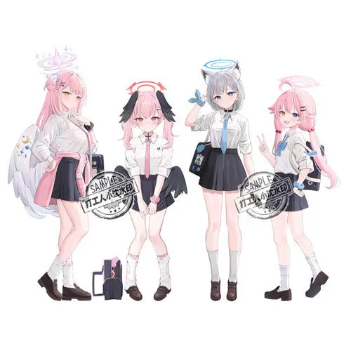 Новая коллекция аниме настольное украшение синие архивы Takanashi Hoshino sunaobkami Shiroko стенд акриловая модель Косплей Рождественские подарки