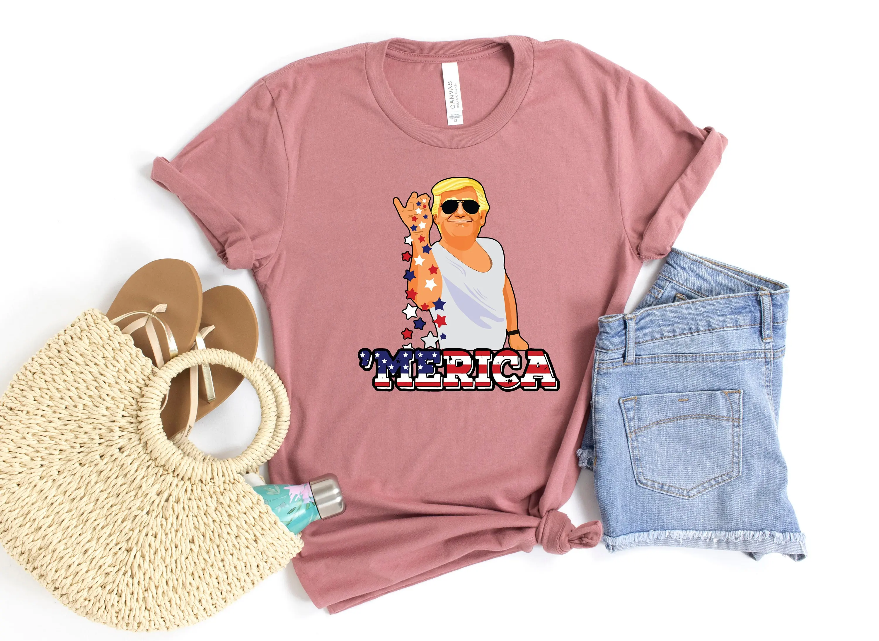 Trump 'Merica T Shirt Bae Funny 4Th Of July Salt Style