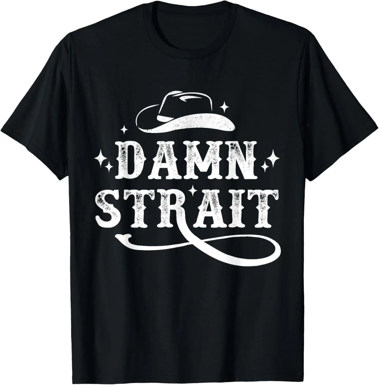 

Damn Strait, Western Country Music Retro Vintage 70s Style T-Shirt