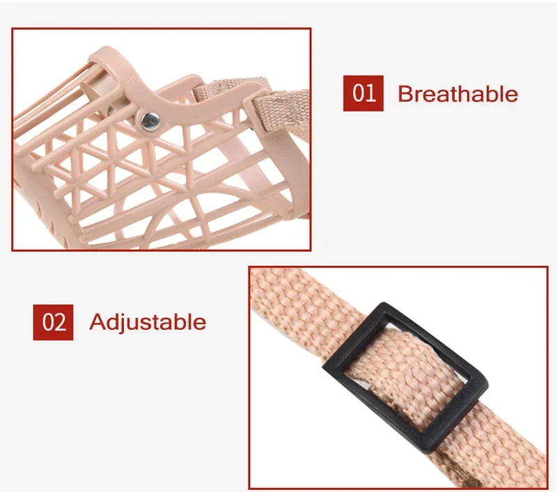 Outdoor Anti-eating Dog Muzzle for Medium Large Dogs Adjustable Pet Mask Golden Resistant Labrador Accessories Mascotas Supplies