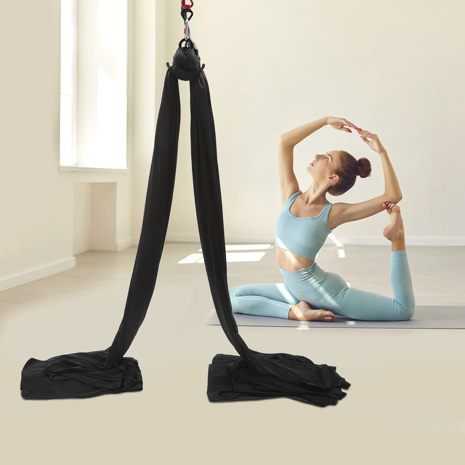 Aérea Yoga Prática Poliéster Strap Kit, equipamentos prática Hammock