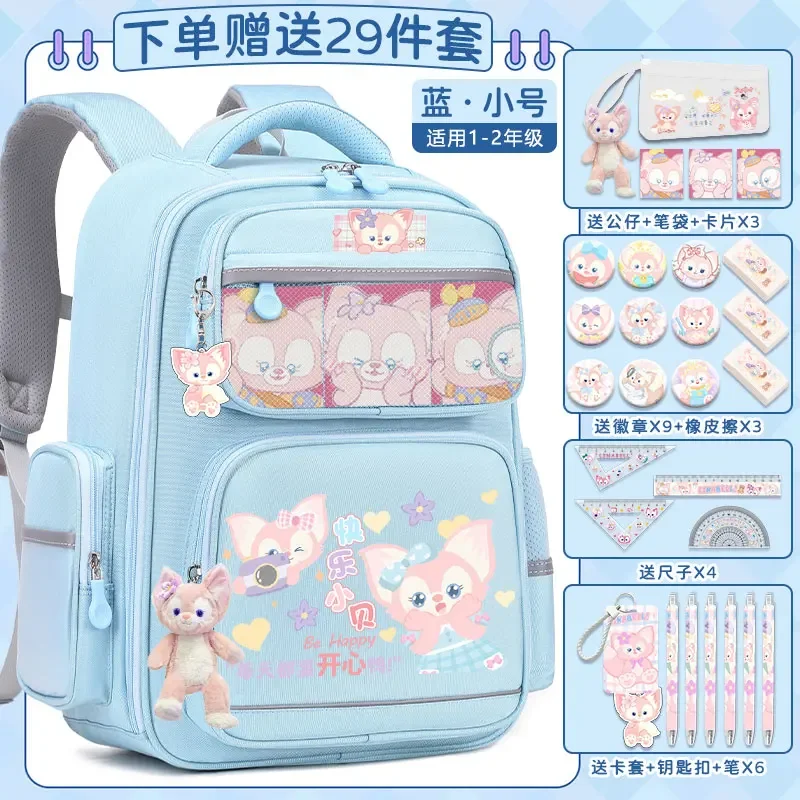 Disney New Lingna Beier Student Schoolbag Cute Cartoon Stain-Resistant Casual Large Capacity Backpack