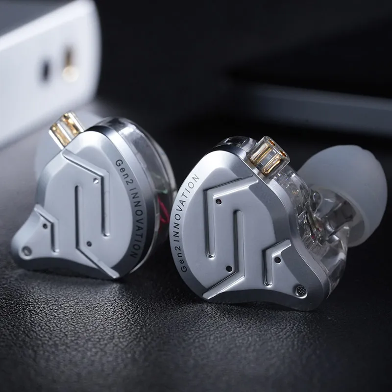 KZ ZSN Pro 2 Hybrid Drive 1BA+1DD In Ear Metal Earphones HIFI Bass Headset Monitor Earbuds Sport Noise Cancelling Headphone