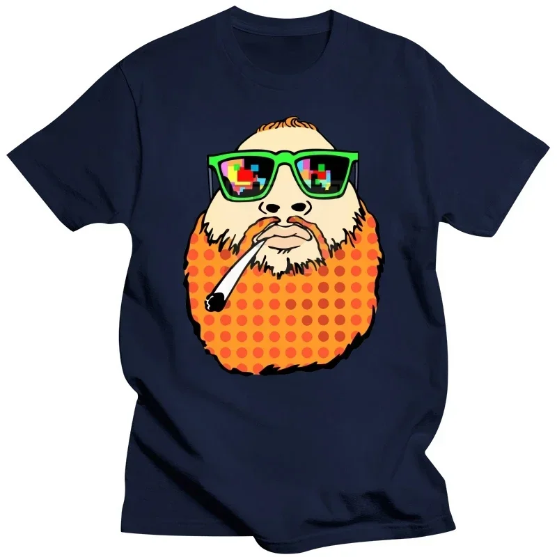 Brand T-Shirt Men 2017 Fashion The Smoking Action Bronson Cartoon Image Print T Shirt Mens Short Sleeve Hot