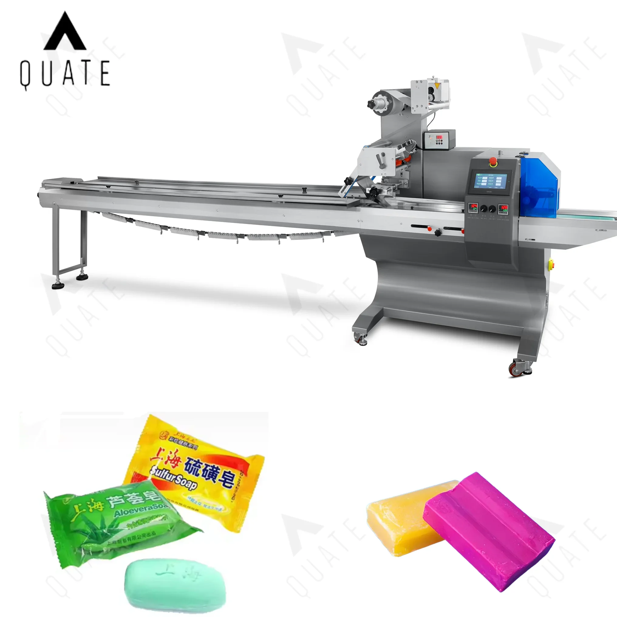 

package machine for soap automatic multi function pillow wrapping machine soap bag packaging machine