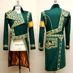 Men's Medieval Tuxedo Jacket Tailcoat Gothic Steampunk Victorian Vintage Frock Coat Halloween Costume Custom Made