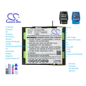Pin y tế cho tập thể dục phụ thuộc Compex Mi Mi, MI-sẵn sàng, phục hồi chức năng của Hoa Kỳ, 400 FIT 1.0, 4H-AA1500, 941210, 2000mah 10 Pin bán hàng chính Compex Energy - №6