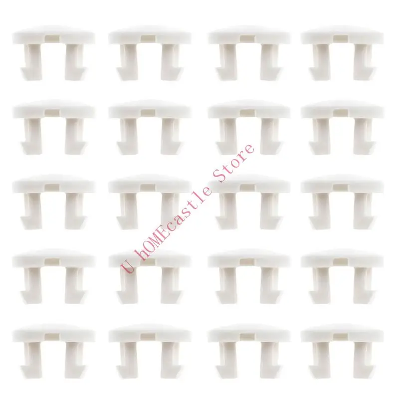 63HF Bottom Cord Cover Button White Tape Lock Plug Bottom Button Enduring