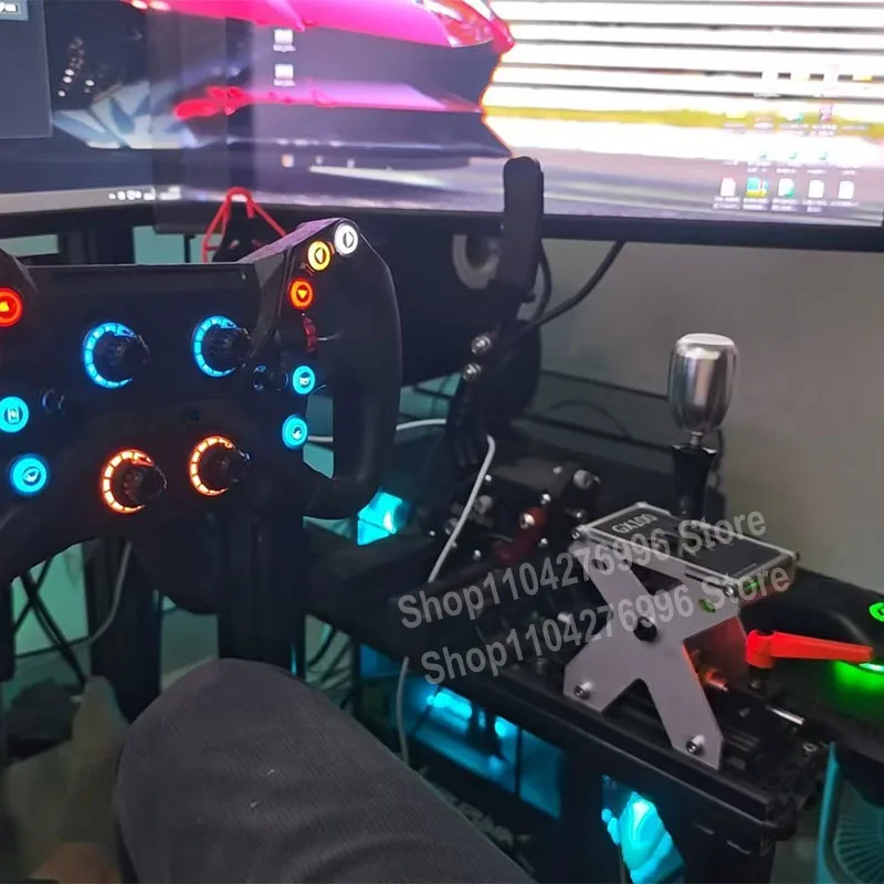 Simuliertes Rennwagen-Dual-Mode-Schaltgabelgetriebe H-Gang Sequential Shifter Zwei in einem für FANATEC Thrustmaster Logitech