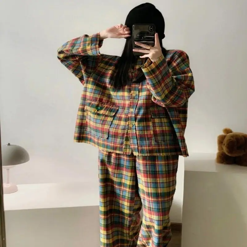 Pjs Set Women's Pajama Set Women's Warm Winter Pajamas Fashionable Home Clothes, Pajamas Cute and Soft Pajama Set Christmas Gift