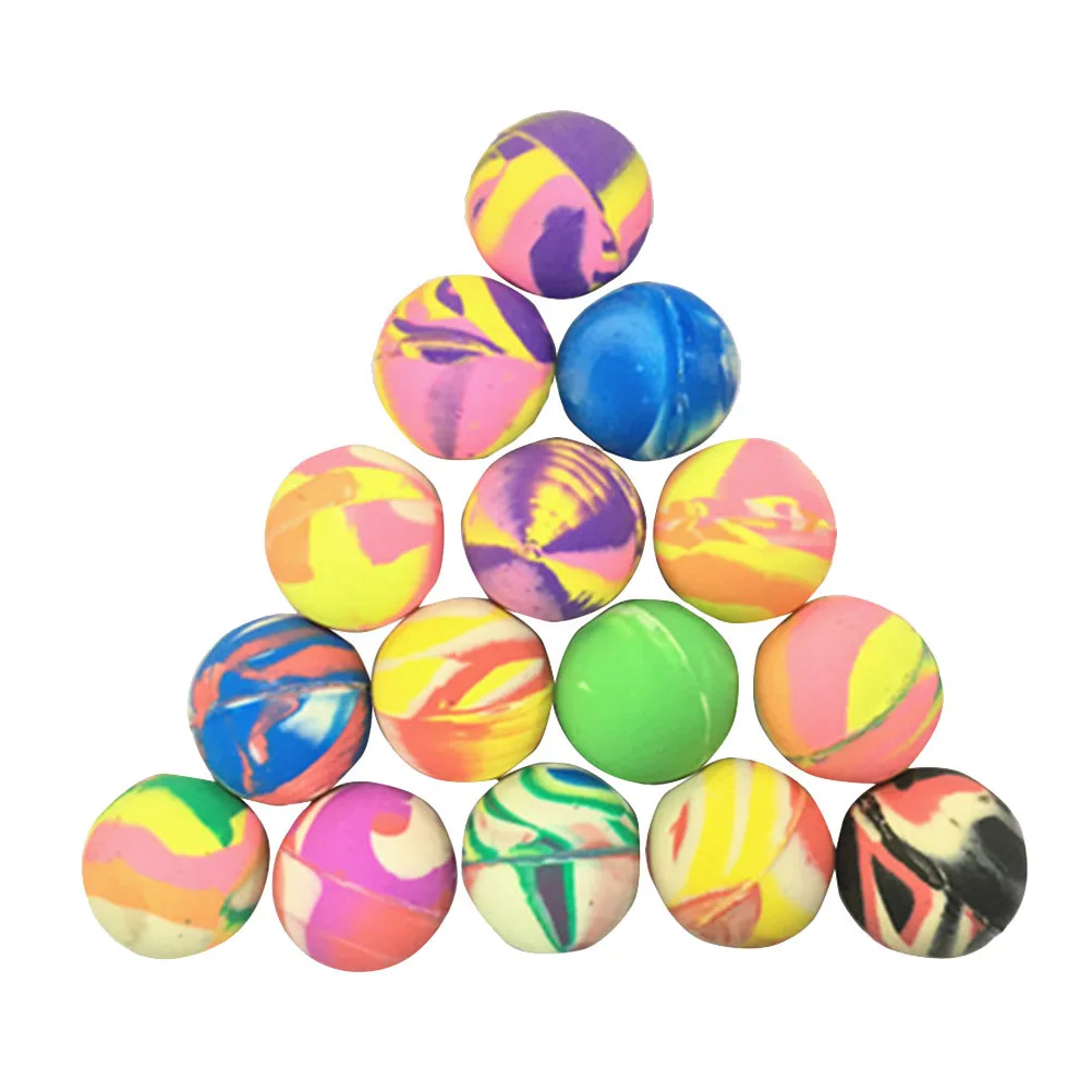 40 قطعة كرات نطاطة مطاطية متنوعة عالية ترتد الألوان الاطفال مجموعة حفلة لصالح متعة هدية للأطفال وقت اللعب الاطفال نطاط كرات #2