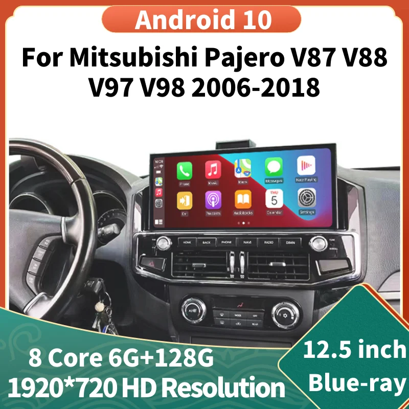 

Android 10 Car Radio GPS Navigation Multimedia Player For Mitsubishi Pajero 2006 - 2018 V87 V88 V93 V97 V98 Touch Screen Carplay