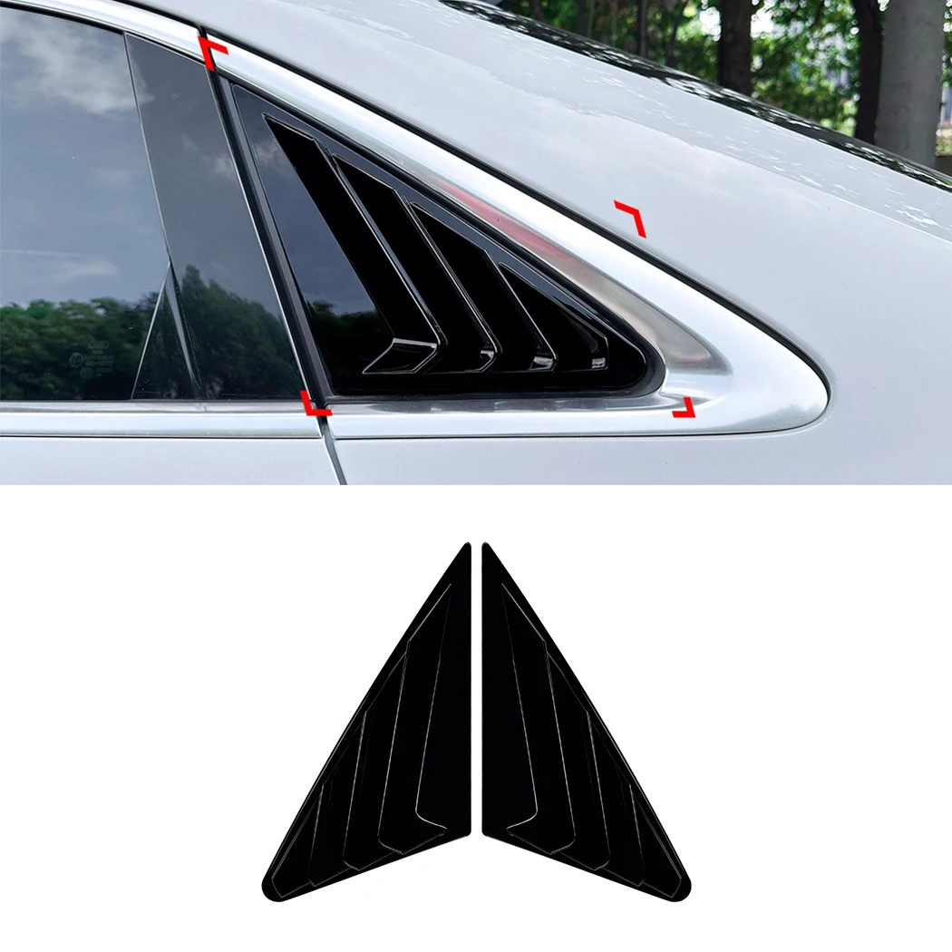 Car Rear Side Window Louver Air Vents Windshield Decoration Cover For Audi A3 8Y S3 RS3 Sedan 2021 2022 2023 2024