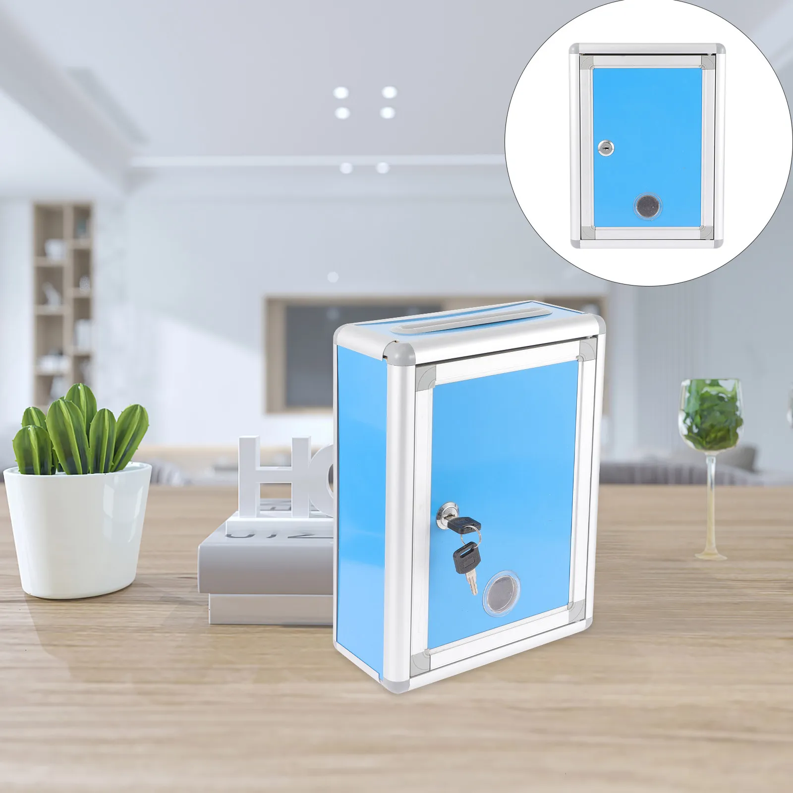 Acrylic Ballot Box Suggestion Donation Voting Fundraising Collection Halloween Christmas Home Mail Box Box Letters