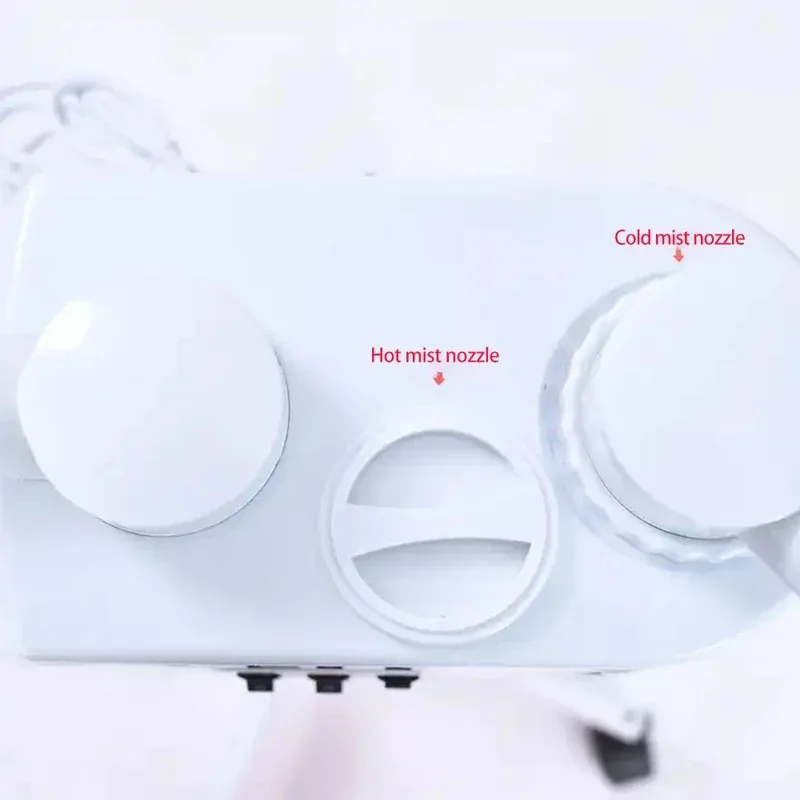 

3 in 1 Ozone Hot & Cold Facial Steamer Warm Mist Ion Steaner for Face Deep Cleaning Vaporizer Salon Home Spa Sprayer with Lamp