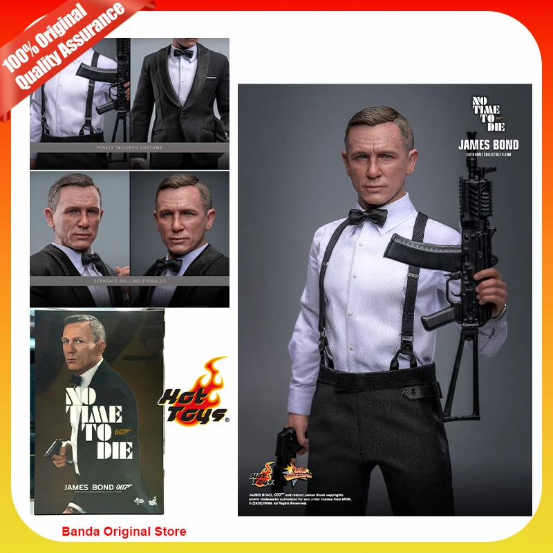100% en Stock, Original, Hot Toys HT 1/6 MMS803 James Bond 1/6 No Time To Die, Figuras de Acción Coleccionables de Anime, Juguetes Modelo