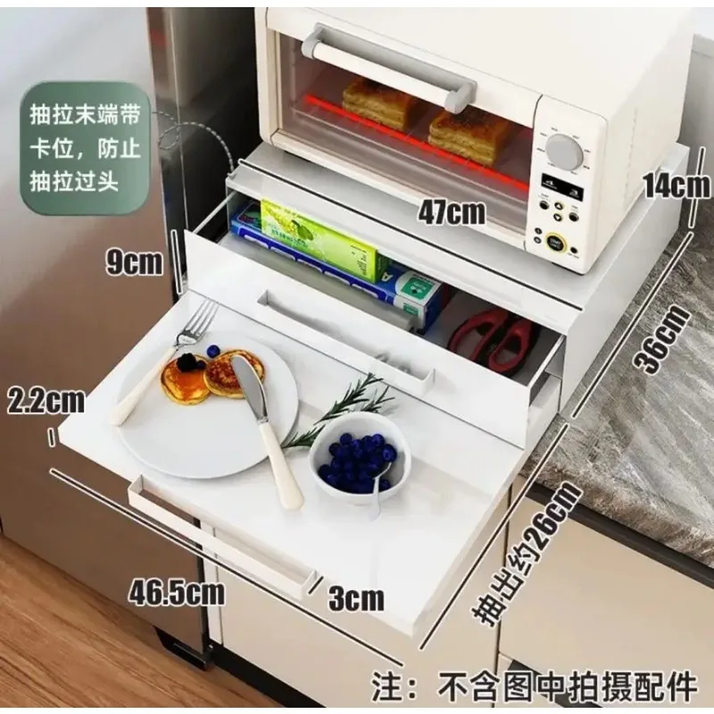 Drawer Storage Box for Tea Bags Coffee Pods Kitchen Countertop Microwave Machine Organizer Dustproof Rack