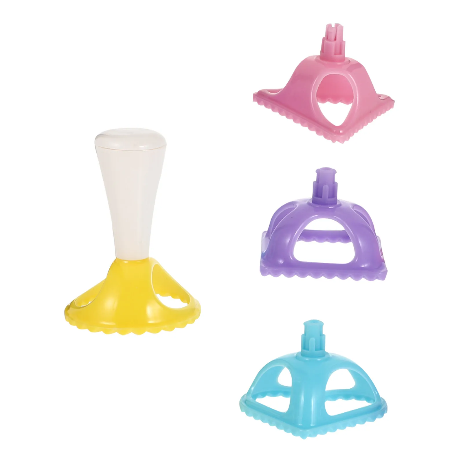 4Pcs Dumpling Turnover Mold Set Plastic Dough Press Mold Kitchen Utensils Crimped Seal for Professional Pastry