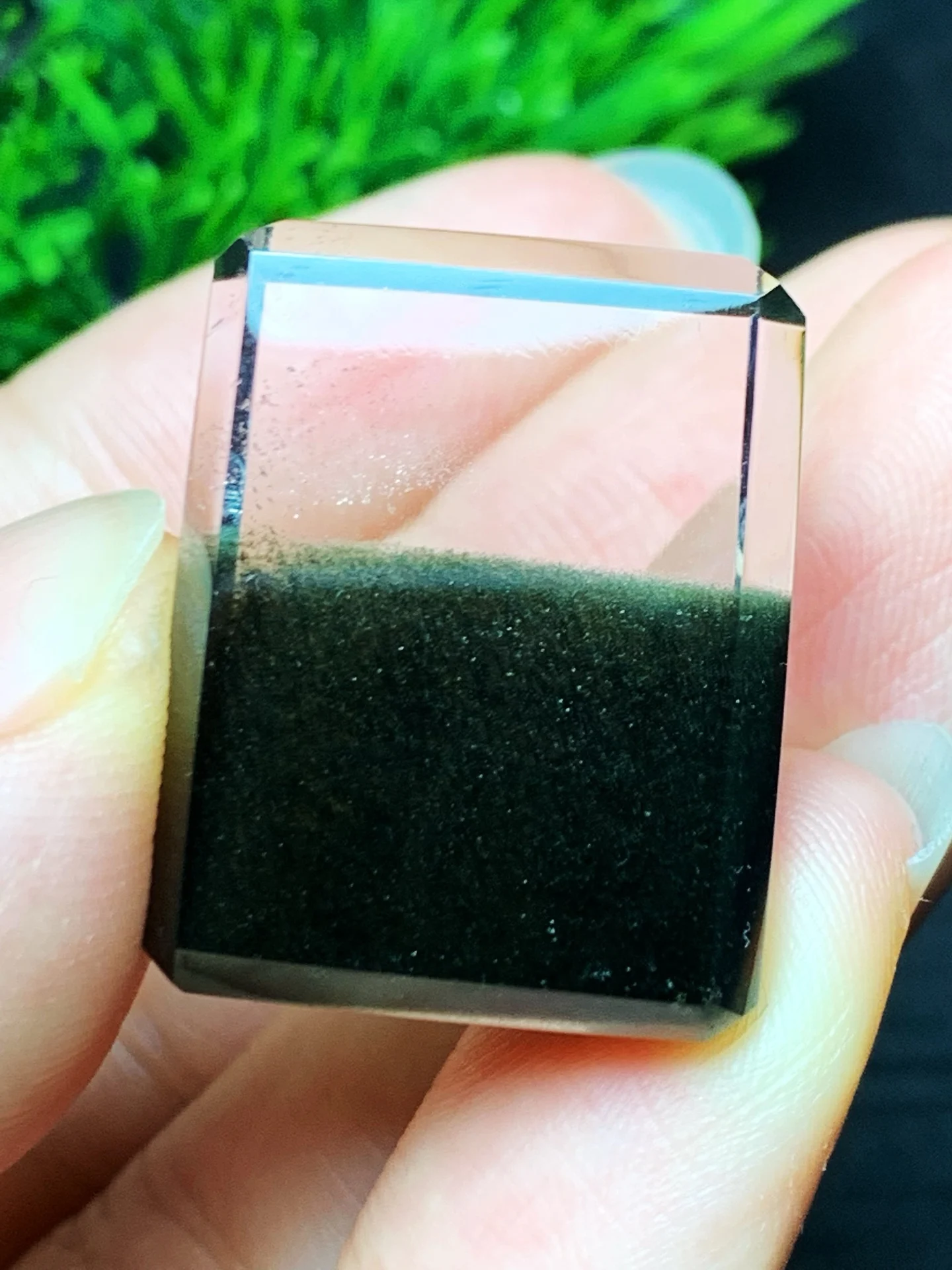 

Natural Green Phantom Quartz Pendant Brazil Women Men Rectangle 25.19.8mm Green Phantom Fashion Jewelry AAAAAA