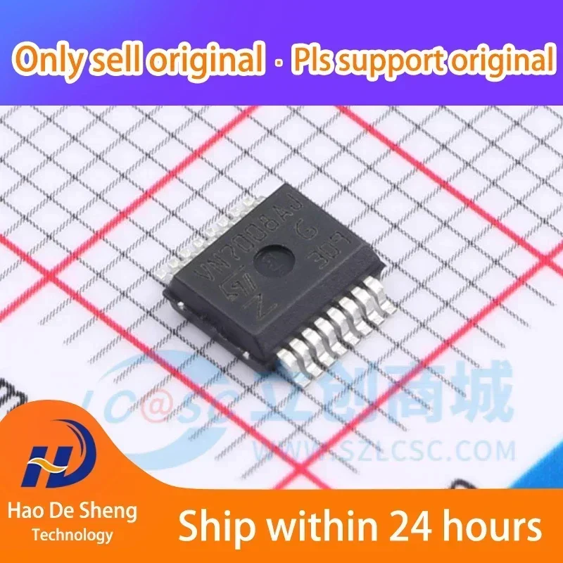 

10PCS/LOT VN7008AJTR SSOP16 New Original in Stock