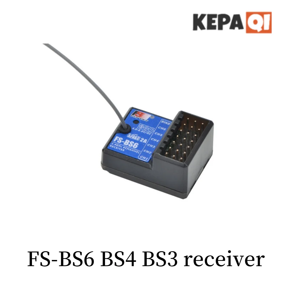 Fus GT5 penerima FS-BS6 BS4 BS3, receiver kendali jarak jauh 6 saluran dengan giroskop, sistem stabilitas, pesawat rc sayap tetap