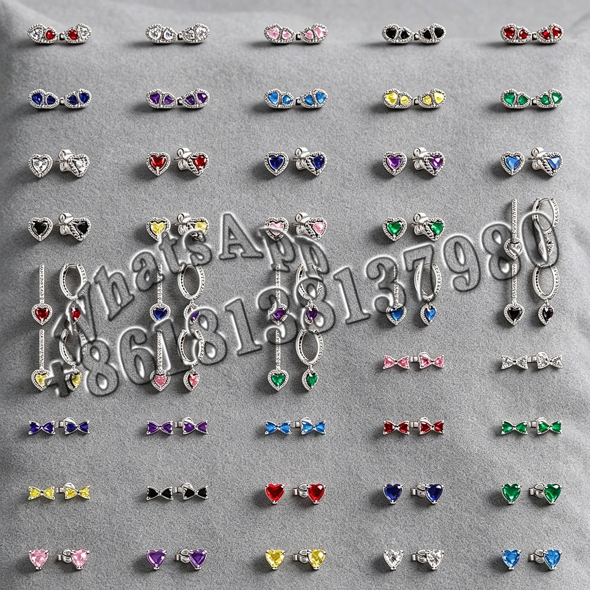 

LlGl 925 silver heart-linked earrings are high-quality jewelry gifts that are suitable for hosting a simple party