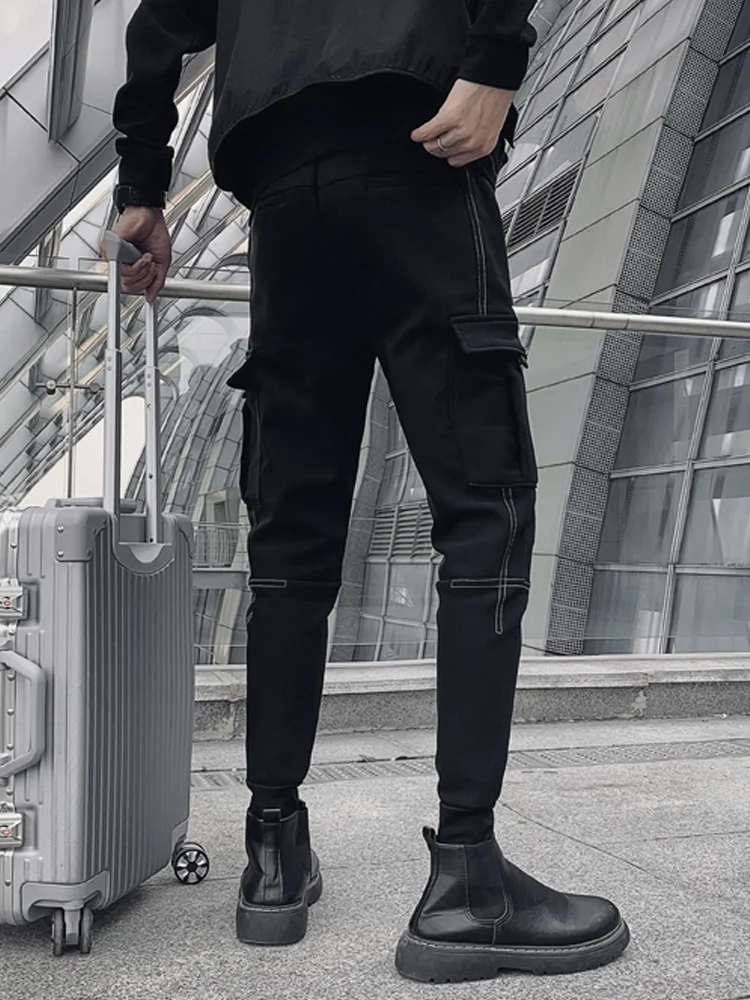 

Bla Workwear Pants Men's Trendy Brand Autumn Match Boots k Sle Slimming Casual Pants Youthful Vitali Sle