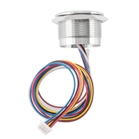 R503 Circular Round RGB Ring Indicator LED Control DC3.3V MX1.0-6Pin Capacitive Fingerprint Module Sensor Scanner