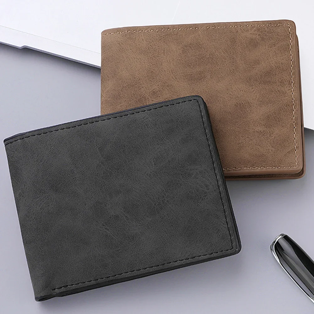 RFID Blocking Slim Wallet for Business Compact Multi-Card Slot Mini Wallet card holder Birthday Gift Ultrathin Men's Wallet