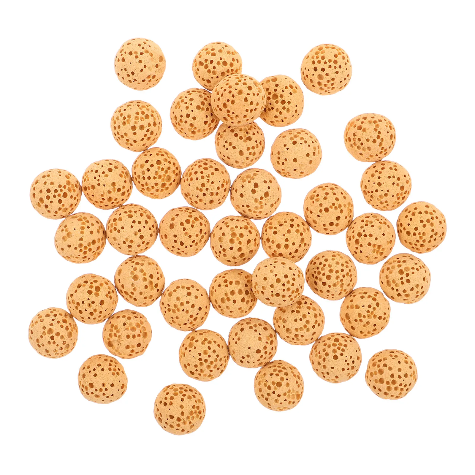 

50 Pcs Diffuser Beads Volcanic Lava Stones Aromatherapy Car Essential Oils Scent Round Long Lasting Fragrance Decor Durable