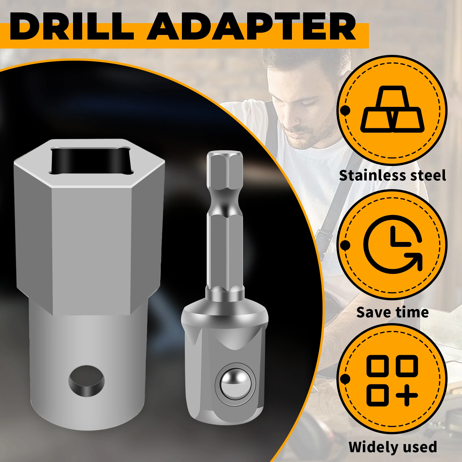 

Модернизированный верхний домкрат для ветрового прицепа, рукоятка с разъемом 1/2 дюйма, адаптерная бита из нержавеющей стали, сверхмощная запасная часть для кемпера