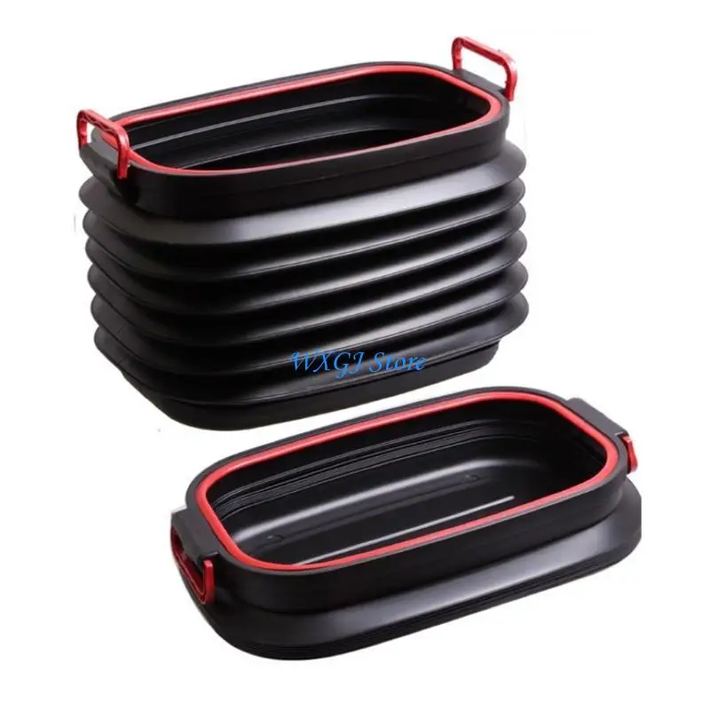 

37JE Outdoor Camping Basket Portable Foldable Basin/Bucket Sturdy Handle