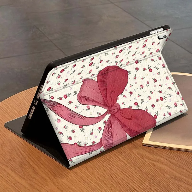 الأزهار Bowknot نمط لباد برو 7 8 9 Gen 2 11 13 5th 6th 10th 11th M5 M4 12.9 10.2 بوصة 2024 2025 اللوحي #6