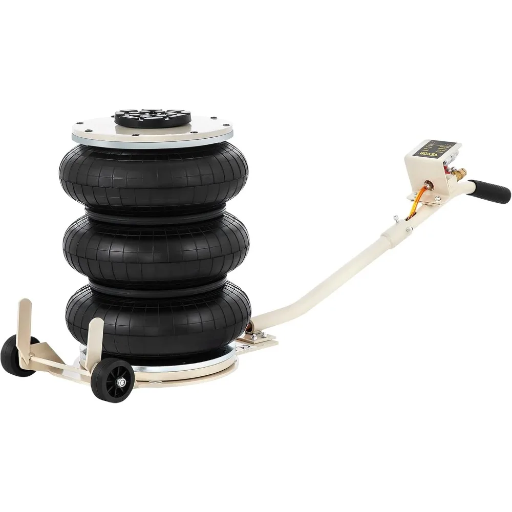

5 Ton Capacity Triple Bag Air Jack, Lifting Up to 11000 lbs and 15.75 Inches, Fast 3-5 Seconds Lifting for Cars with Extended Ha