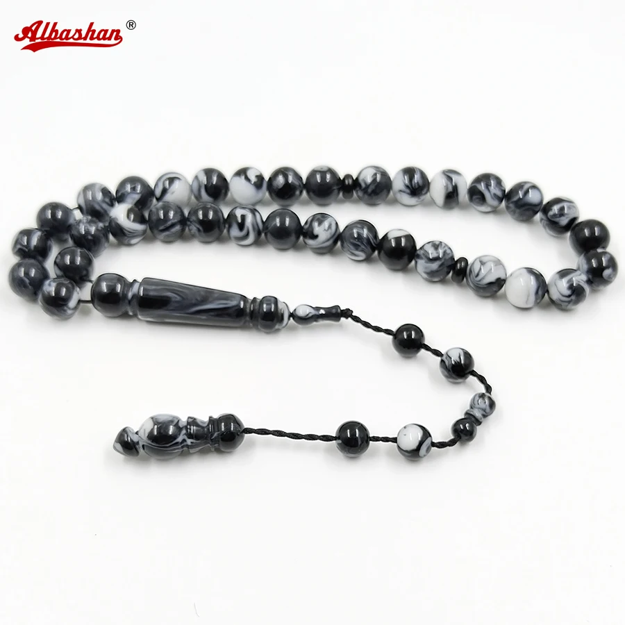 

Tasbih black resin Muslim man bracelet 33 prayer beads islamic fashion bracelet Misbaha eid Adha gifts