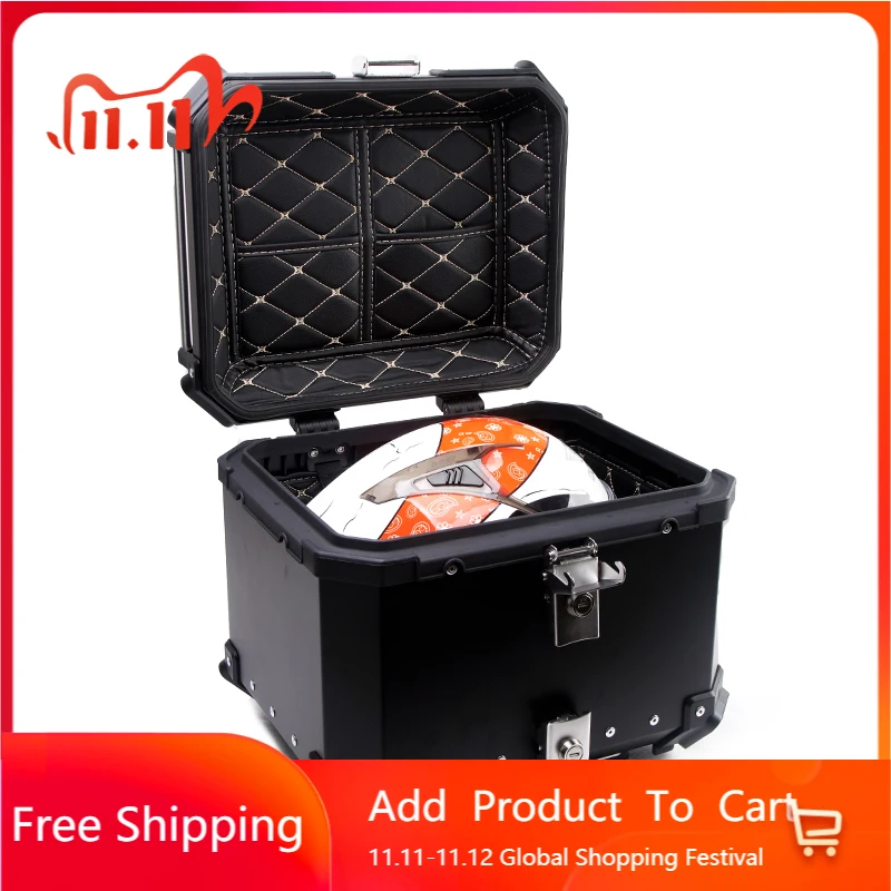 

STLF HKS 36L Accesorios Para Motos Pulsar Motocicleta Offroad Motorcycle Locks Luggage Covers Pannier Alloy Top case Trunk Tail