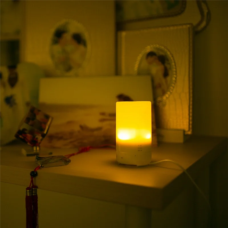 

A35R 7-цветный ночник с зарядкой через USB, ультразвуковой увлажнитель воздуха, увлажнитель для ароматерапии для дома, автомобиля, офиса