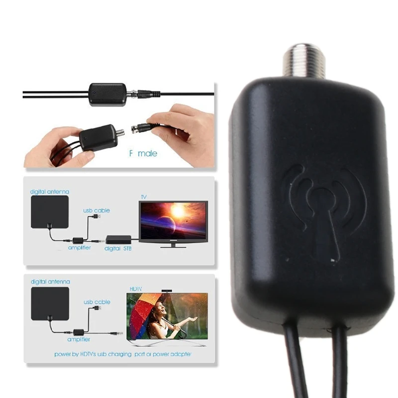 Dropship Antena 디지털 HDTV 신호 증폭기 부스터 Cha용 케이블 폭스 안테나