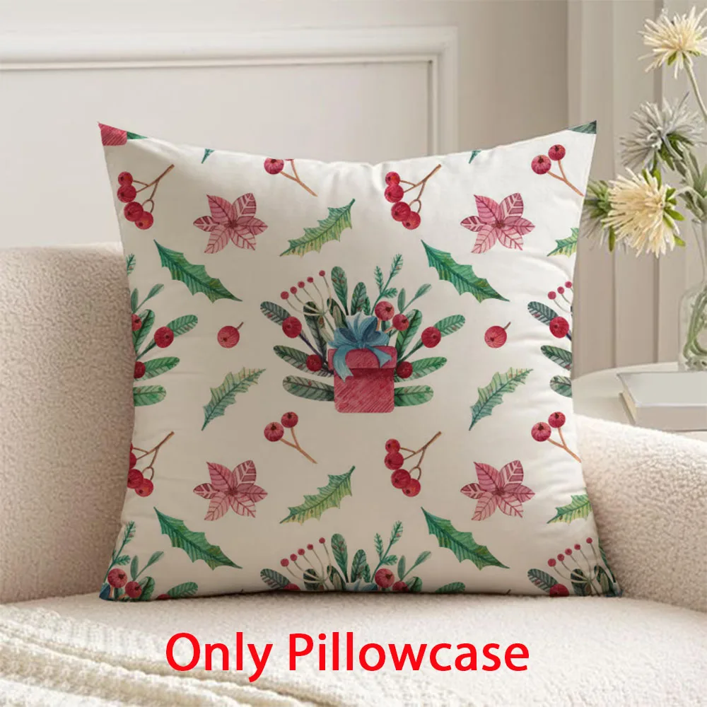 

Merry Christmas Pillow cover winter decorative 45x45 cushions cover for new year pillow case for Xmas
