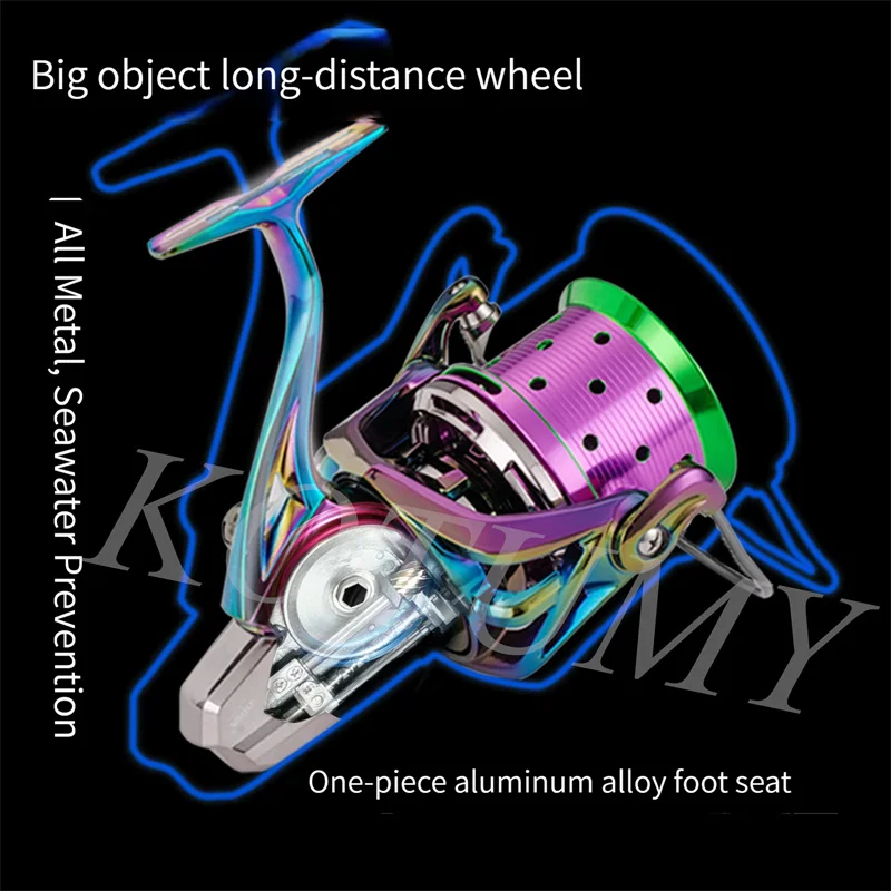 

Spinning Fishing Reel Metal Spool Spinning Wheel Fishing Line Throwing Rod Lure Outdoor Fishing Tools