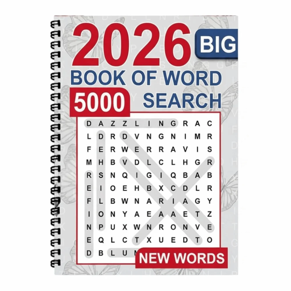 Mixed Words Big Book of Word Search Large Print Brain Games Word Search Puzzle Book Educational Stress Relief Spelling Book