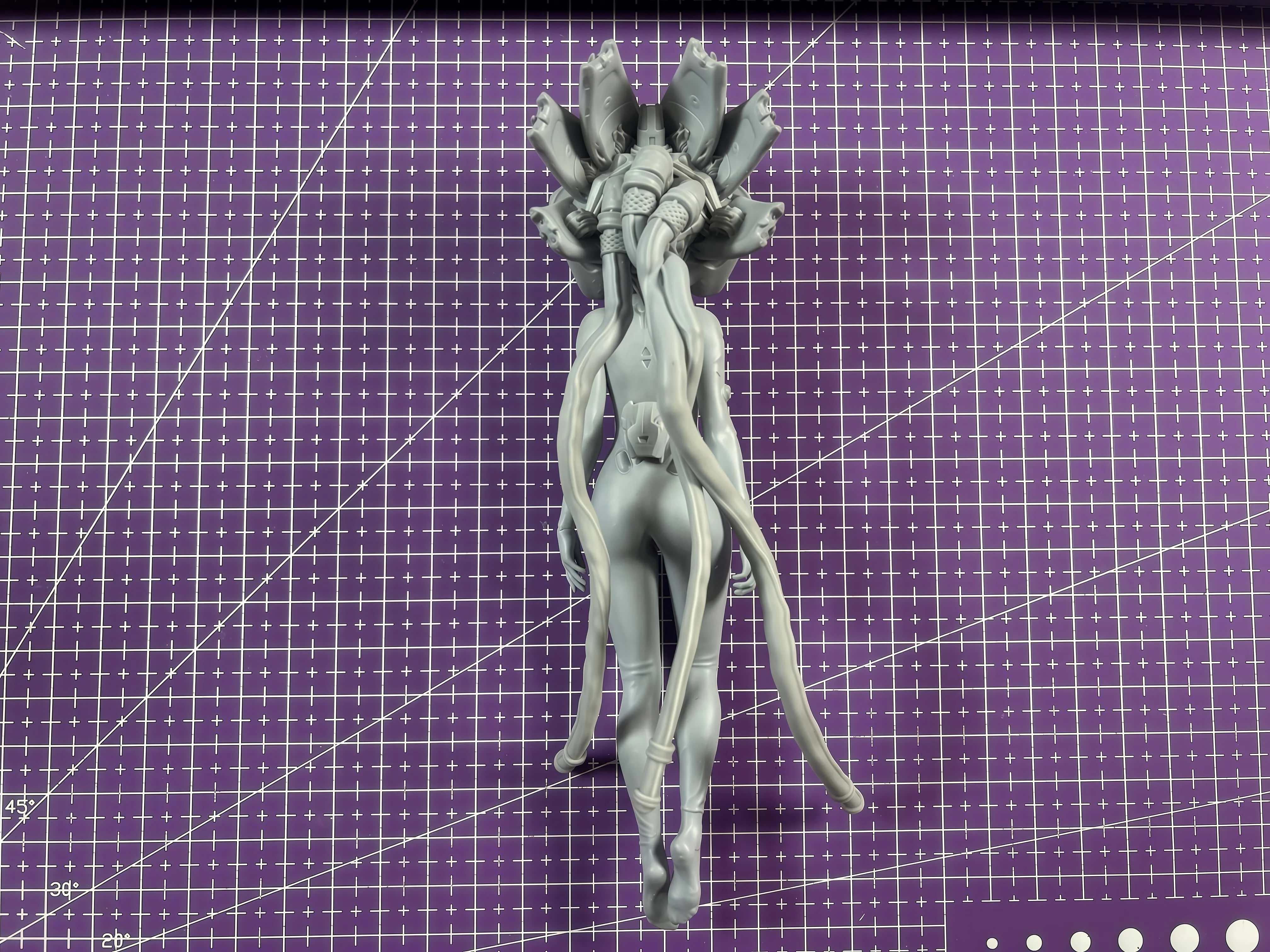 1/12 (160mm) キャストレジンモデル、SFキャラクターのエイリアンクラゲリーダー、未塗装