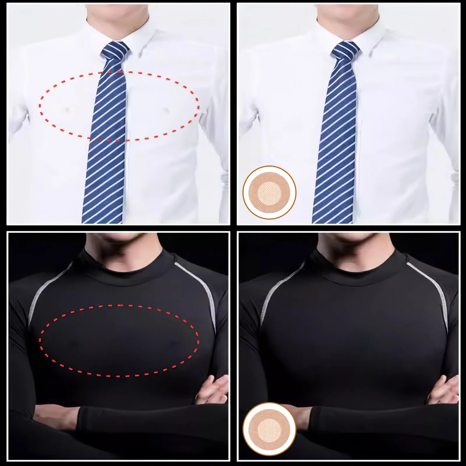 50 Par Niewidocznych Naklejek na Piersi 45mm Nude Lekkie Ochraniacze do Bezszwowych Strojów Sportowych, Samoprzylepne Podkładki Ukrywające