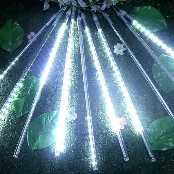 Guirxiété lumineuse LED solaire étanche extérieure, 62 tubes, éclairage de jardin, arbre, vacances, décoration de fête de mariage