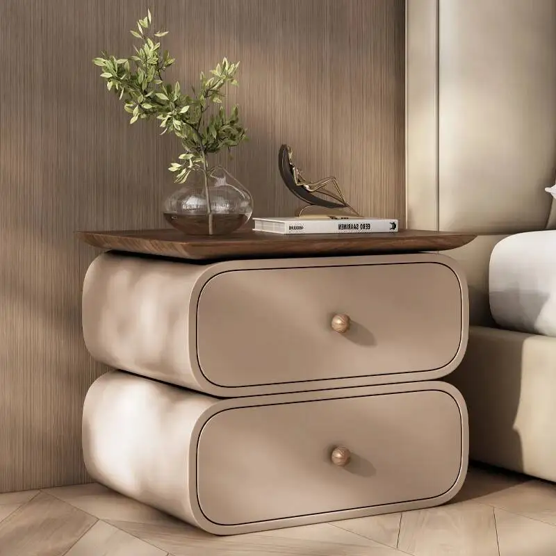 نمط الحديثة منضدة الديكور الجمالية تصميم بسيط طاولة ليلية درج تخزين Mesas De Noches Dormitorio أثاث المنزل #5