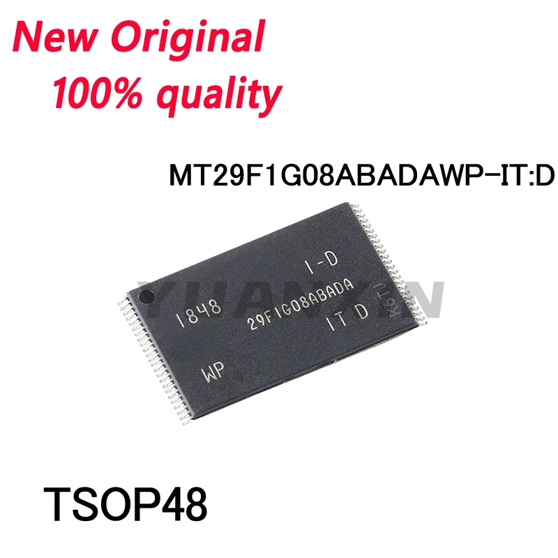 5-10/PCS New Original MT29F1G08ABADAWP-IT:D  29F1G08ABADA TSOP48 NAND flash memory chip In Stock