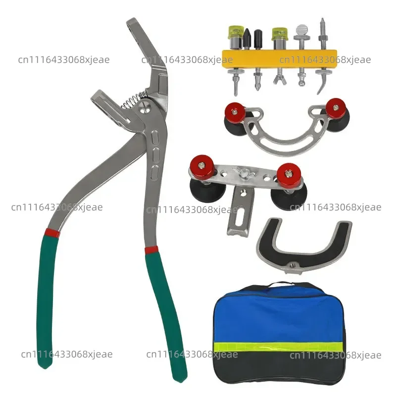 Automotive sheet metal repair tools, edge clamps, sunken trimming pliers, horn pliers, horseshoe pliers, pressing edge