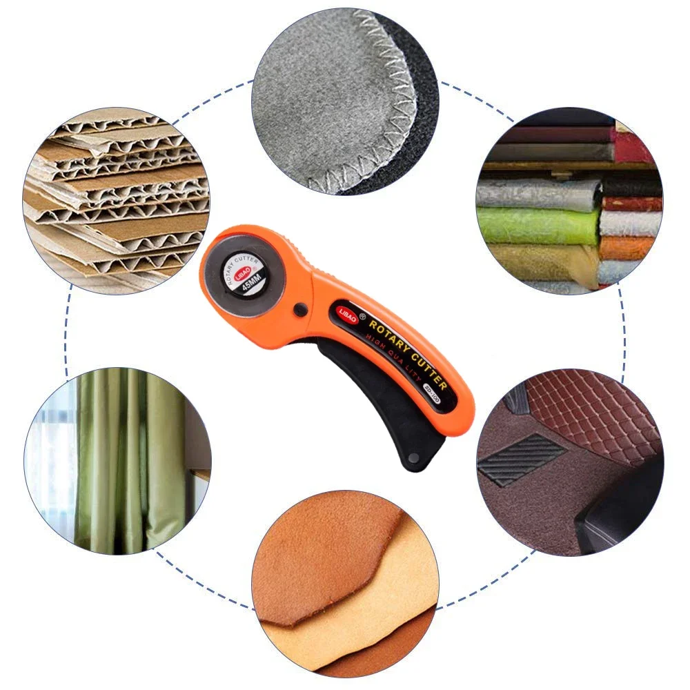 Leather cutting tools Rotary Cutter Cloth fabric Cutting Tool Craft Fabric Circular Blade Knife DIY Patchwork Sewing Quilting